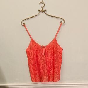 Vintage Inner Most Sheer Cropped Coral Cami